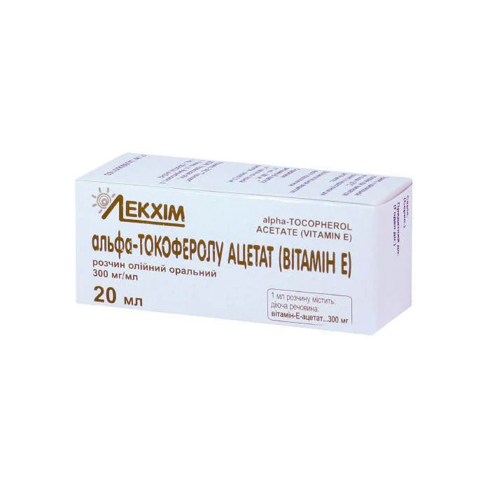Alpha-Tocopherol Acetate (Vitamin E) 30% oil solution 20 ml