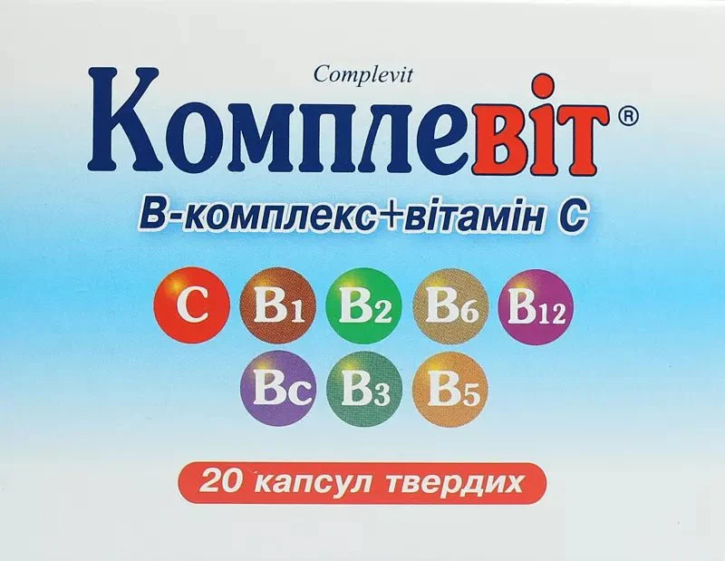 Complevit B-complex + vitamin C 20 pcs